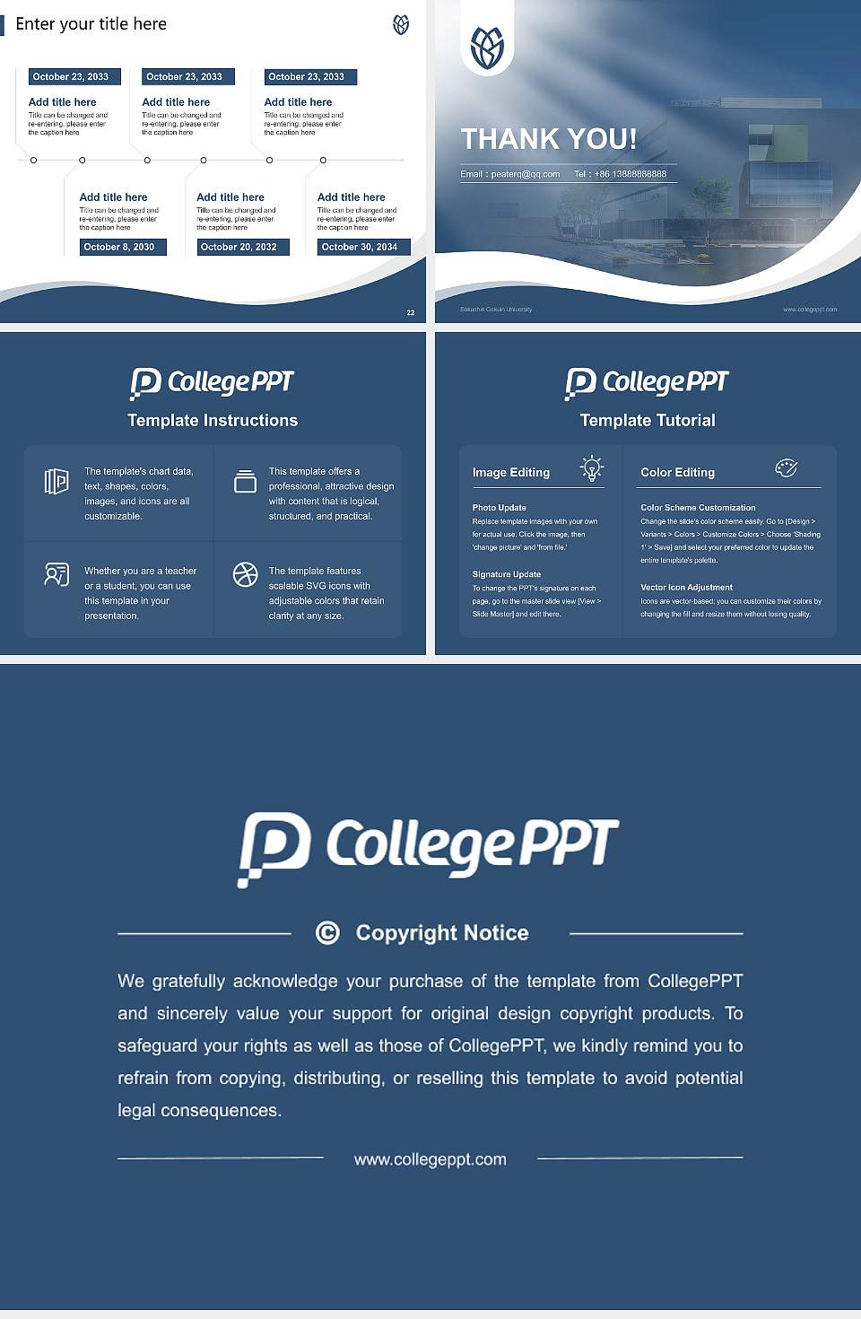 Sakushin Gakuin University Lecture Sharing and Networking Event PPT Template4:3 ratio PPT effect preview image4