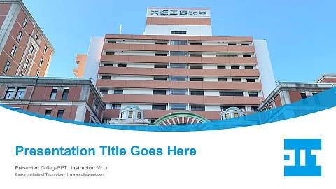 Osaka Institute of Technology Course/Courseware Creation PPT Template