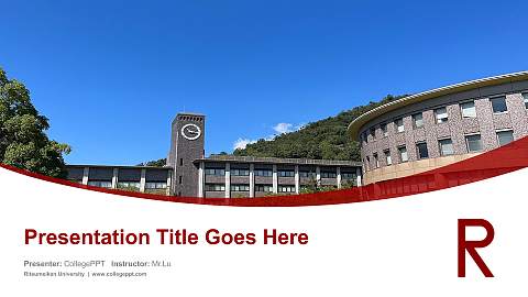Ritsumeikan University Course/Courseware Creation PPT Template