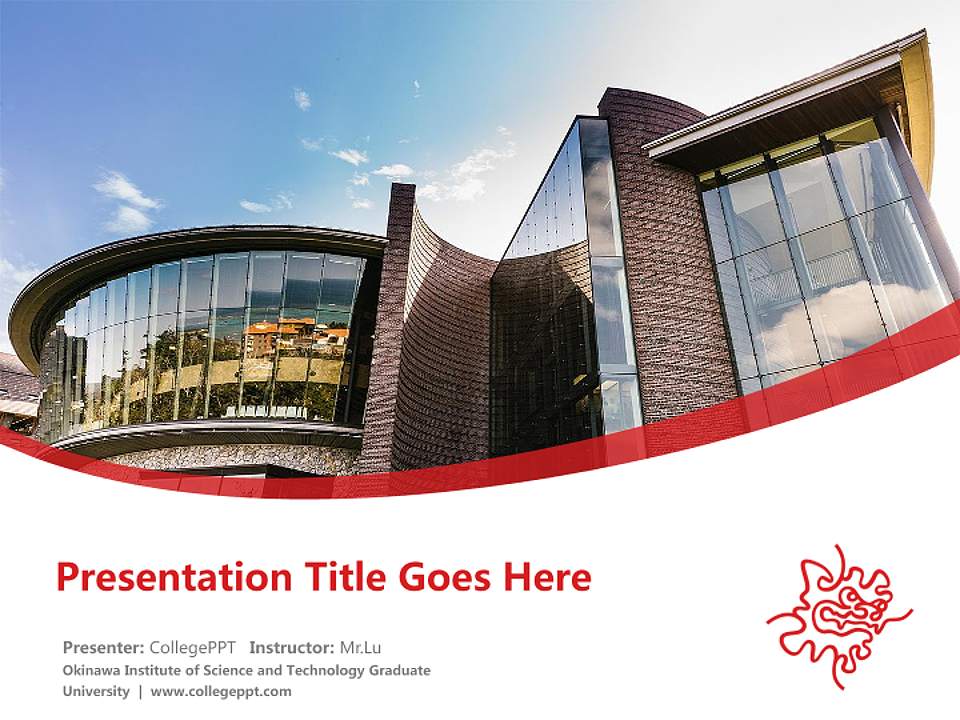 Okinawa Institute of Science and Technology Graduate University Course/Courseware Creation PPT Template4:3 ratio PPT effect preview image5