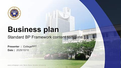 Notre Dame Seishin University Competition/Entrepreneurship Contest PPT Template