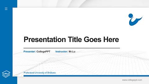 Prefectural University of Shōbara Thesis Proposal/Graduation Defense PPT Template