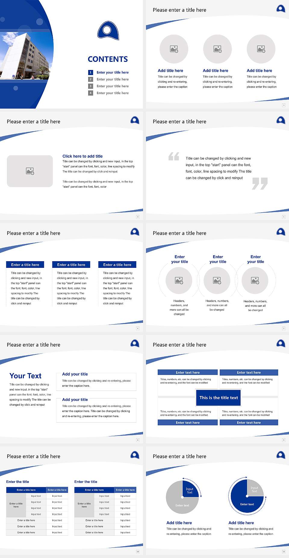 Osaka Aoyama University Course/Courseware Creation PPT Template4:3 ratio PPT effect preview image2