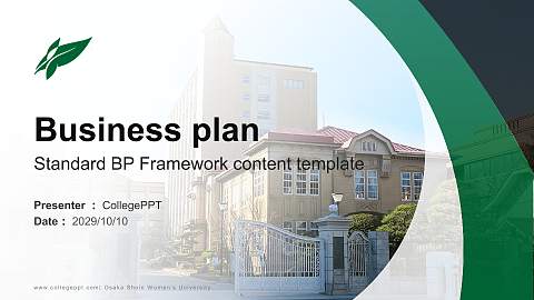 Osaka Shoin Women’s University Competition/Entrepreneurship Contest PPT Template