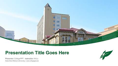 Osaka Shoin Women’s University Course/Courseware Creation PPT Template