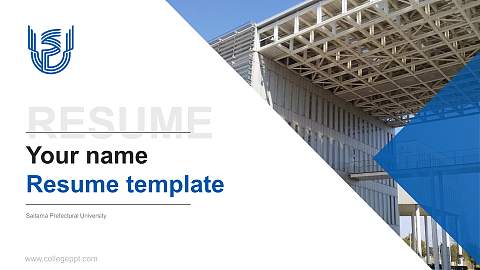 Saitama Prefectural University Resume PPT Template