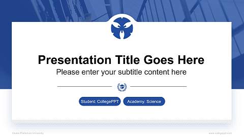Osaka Prefecture University National Scholarship Defense PPT Template