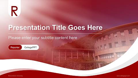 Ritsumeikan University Lecture Sharing and Networking Event PPT Template