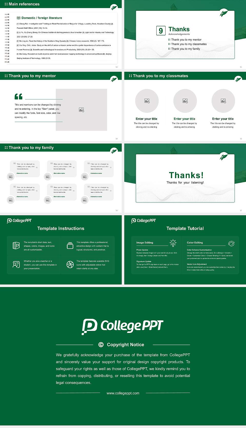 Osaka Shoin Women’s University Graduation Thesis Defense PPT Template16:9 ratio PPT effect preview image7