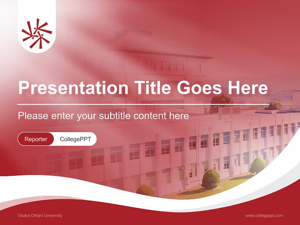 Osaka Ohtani University Lecture Sharing and Networking Event PPT Template4:3 ratio PPT effect preview image4