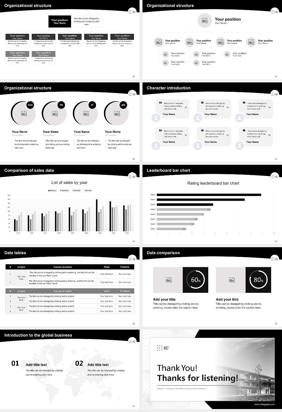 Professional University of Information and Management for Innovation Academic Presentation/Research Findings Report PPT Template16:9 ratio PPT effect preview image4