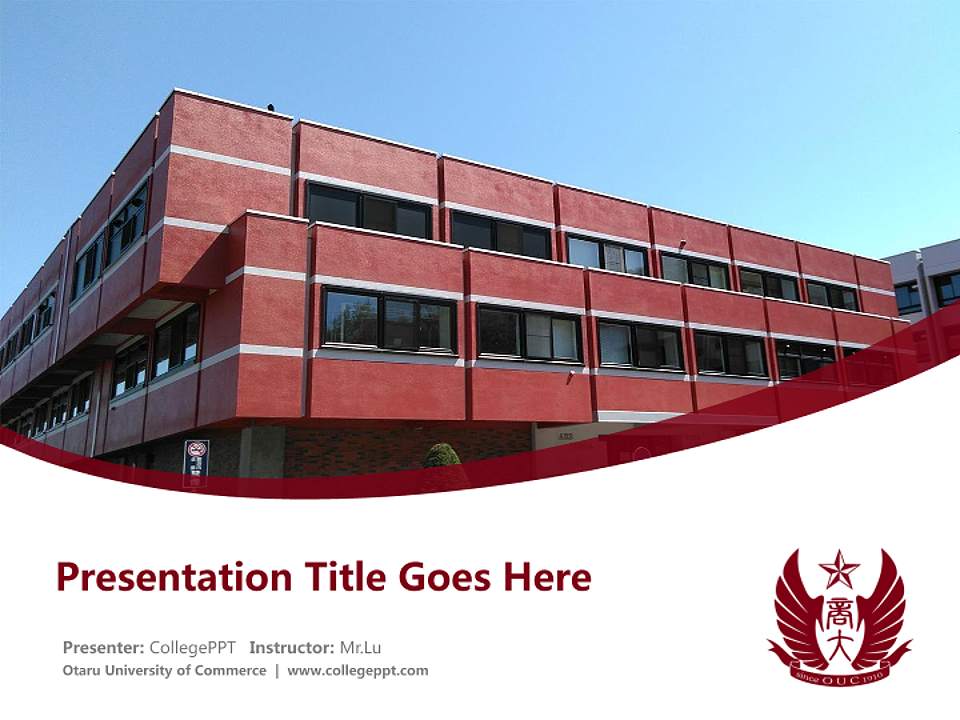 Otaru University of Commerce Course/Courseware Creation PPT Template4:3 ratio PPT effect preview image5