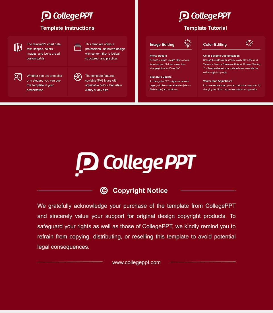 Otaru University of Commerce Course/Courseware Creation PPT Template4:3 ratio PPT effect preview image5