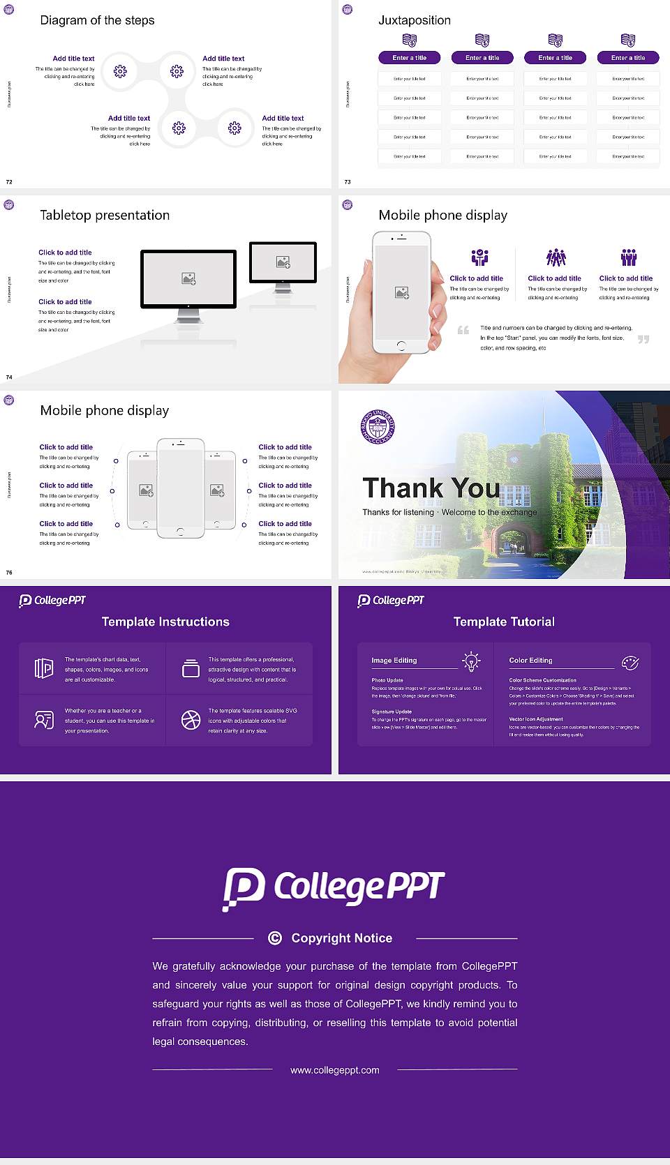 Rikkyo University Competition/Entrepreneurship Contest PPT Template16:9 ratio PPT effect preview image9