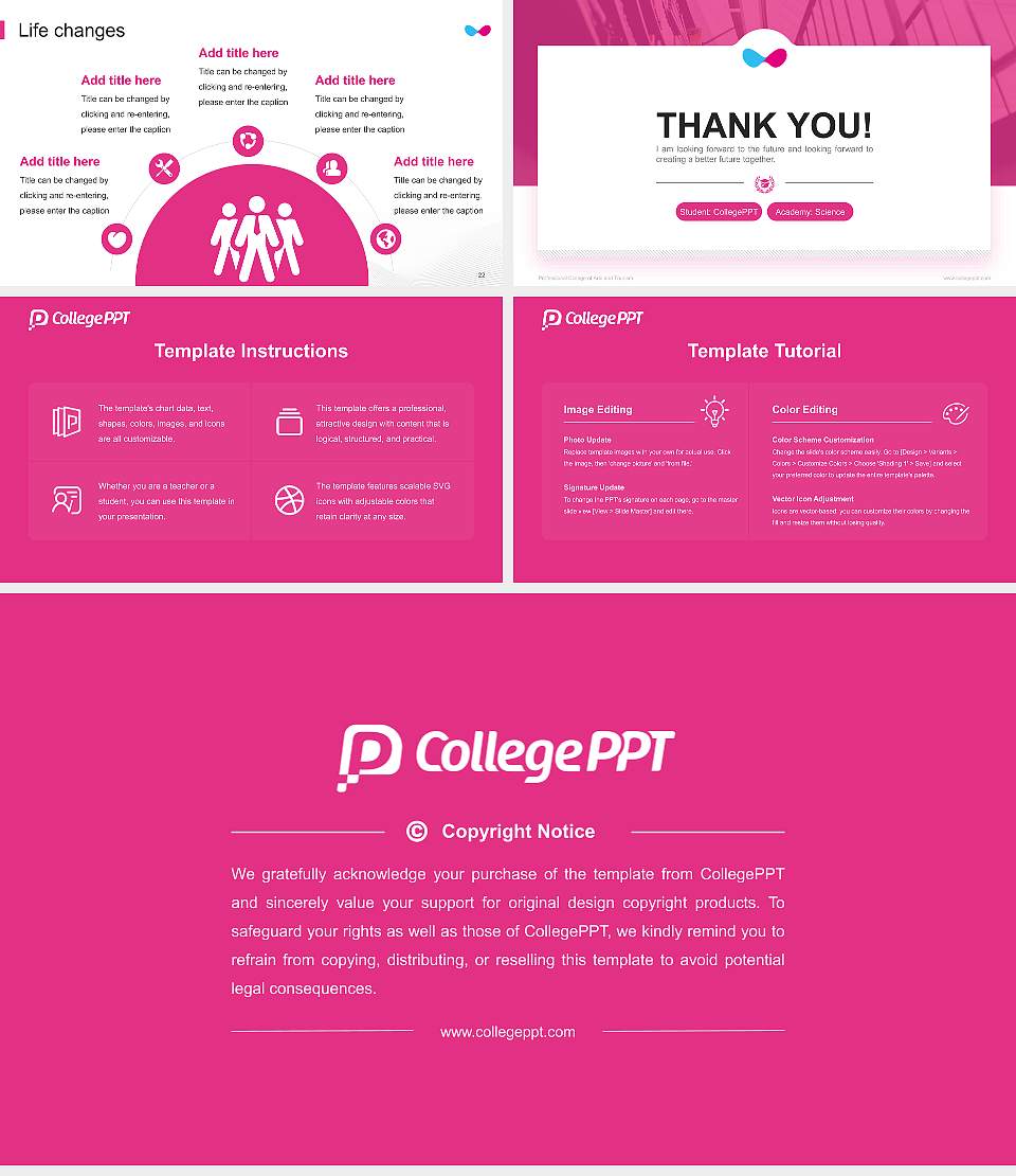 Professional College of Arts and Tourism National Scholarship Defense PPT Template16:9 ratio PPT effect preview image4