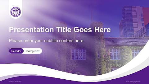 Rikkyo University Lecture Sharing and Networking Event PPT Template