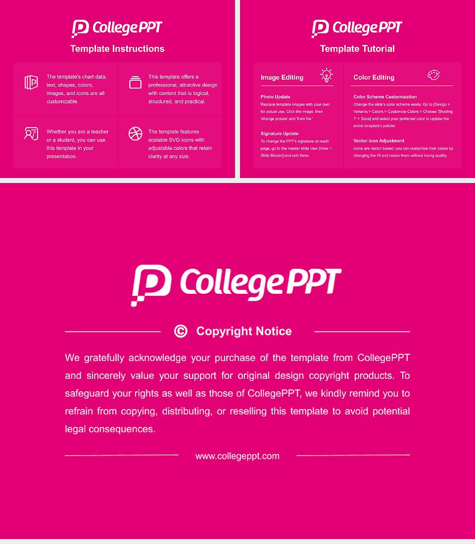Osaka University of Economics Course/Courseware Creation PPT Template4:3 ratio PPT effect preview image5