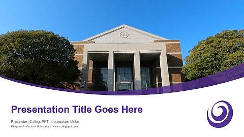 Okayama Prefectural University Course/Courseware Creation PPT Template
