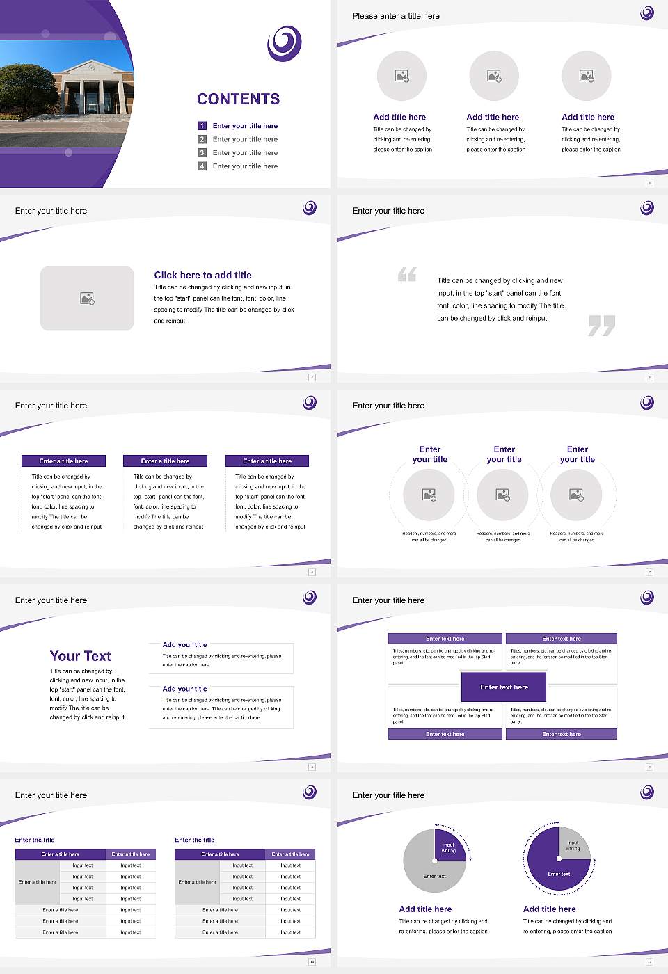Okayama Prefectural University Course/Courseware Creation PPT Template16:9 ratio PPT effect preview image2