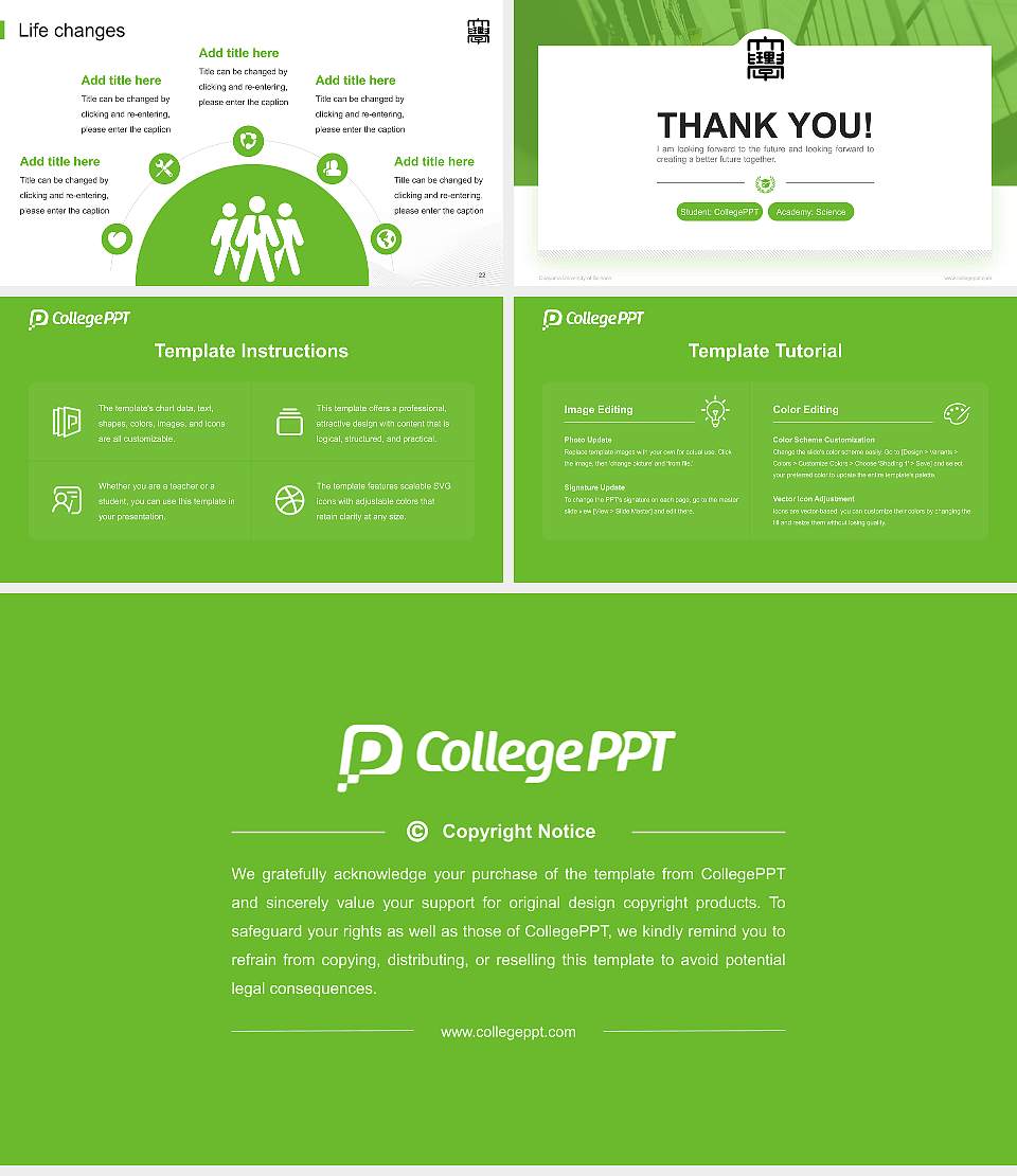 Okayama University of Science National Scholarship Defense PPT Template16:9 ratio PPT effect preview image4