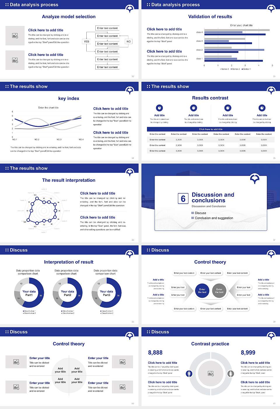Osaka University Graduation Thesis Defense PPT Template16:9 ratio PPT effect preview image5