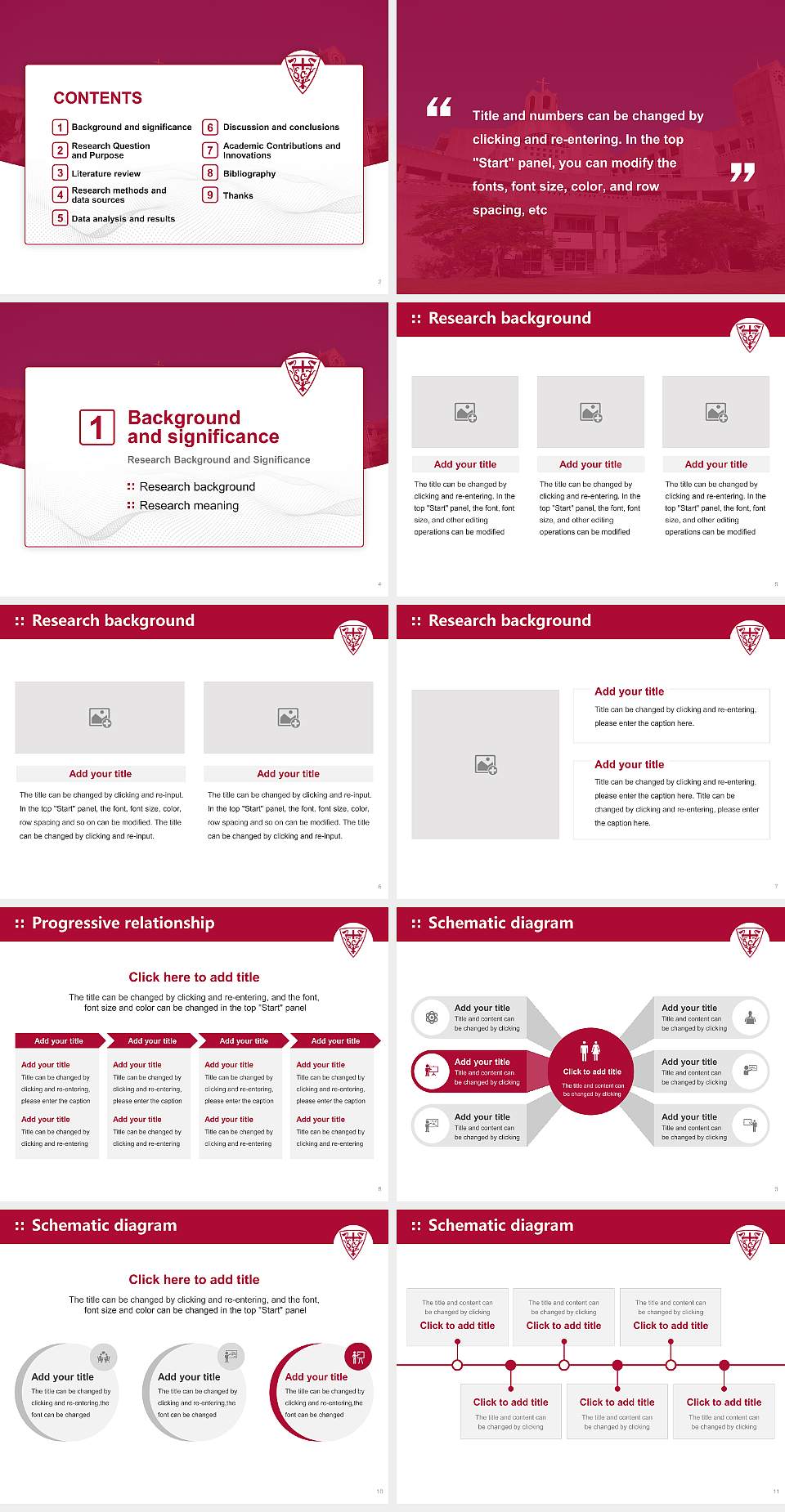 Okinawa Christian University Graduation Thesis Defense PPT Template4:3 ratio PPT effect preview image2