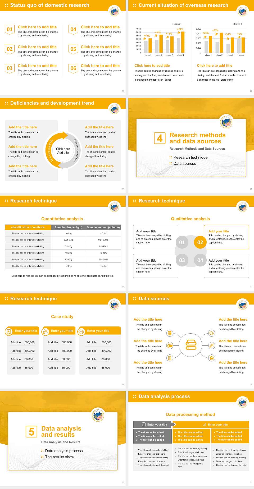Saku University Graduation Thesis Defense PPT Template4:3 ratio PPT effect preview image4