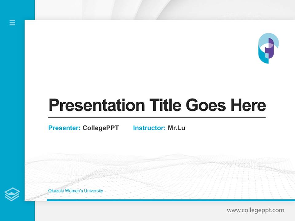 Okazaki Women’s University Thesis Proposal/Graduation Defense PPT Template4:3 ratio PPT effect preview image5