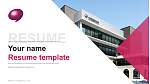 Osaka University of Commerce Resume Templat PPT