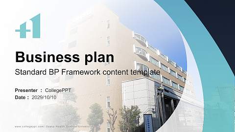 Osaka Health Science University Competition/Entrepreneurship Contest PPT Template