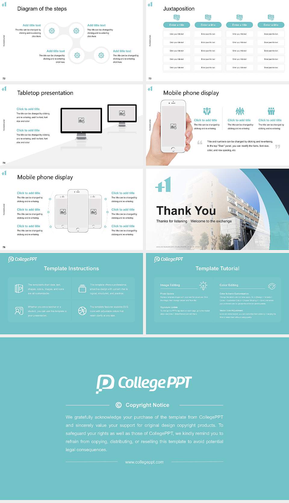 Osaka Health Science University Competition/Entrepreneurship Contest PPT Template16:9 ratio PPT effect preview image9