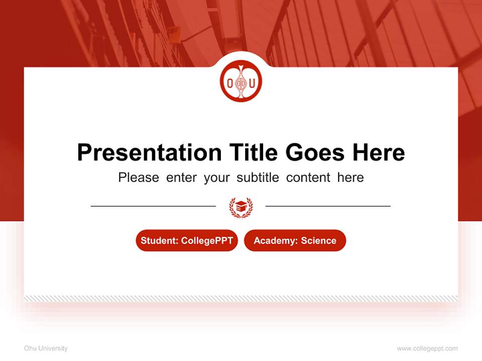 Ohu University National Scholarship Defense PPT Template4:3 ratio PPT effect preview image4