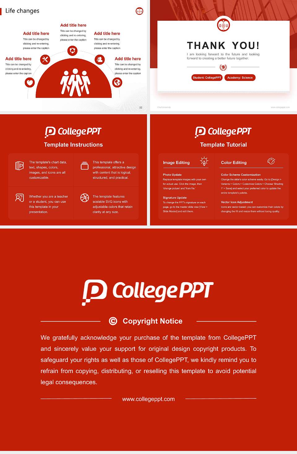 Ohu University National Scholarship Defense PPT Template4:3 ratio PPT effect preview image4