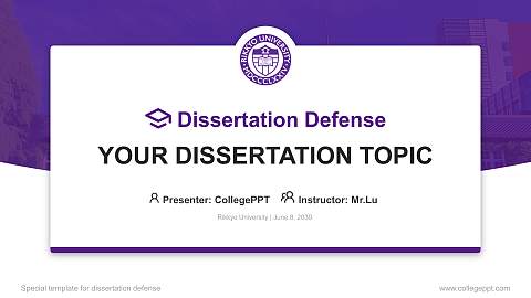 Rikkyo University Graduation Thesis Defense PPT Template