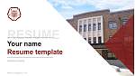Ochanomizu University Resume Templat PPT
