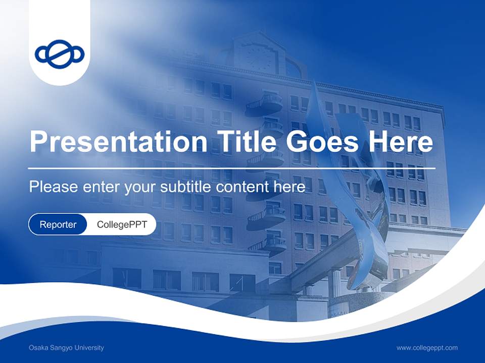 Osaka Sangyo University Lecture Sharing and Networking Event PPT Template4:3 ratio PPT effect preview image4
