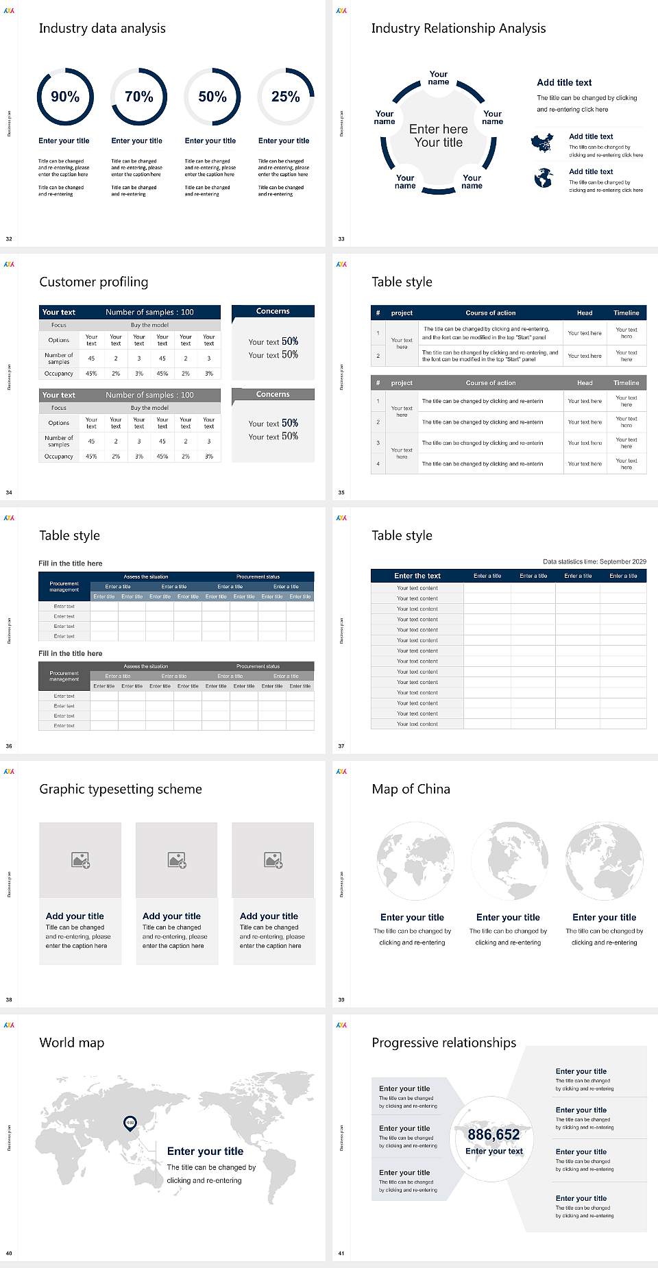 Osaka University of Human Sciences Competition/Entrepreneurship Contest PPT Template4:3 ratio PPT effect preview image5