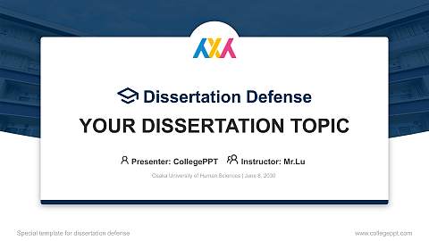Osaka University of Human Sciences Graduation Thesis Defense PPT Template