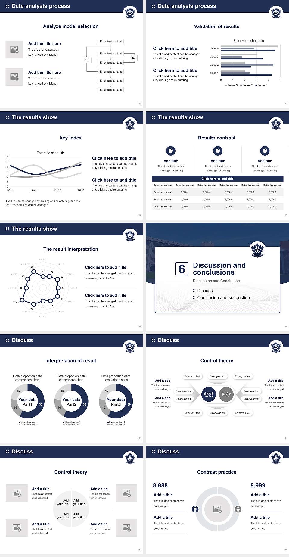 Osaka Seikei University Graduation Thesis Defense PPT Template4:3 ratio PPT effect preview image5