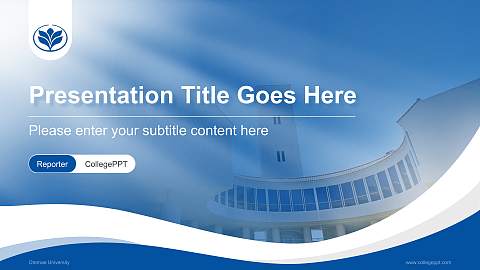 Otemae University Lecture Sharing and Networking Event PPT Template