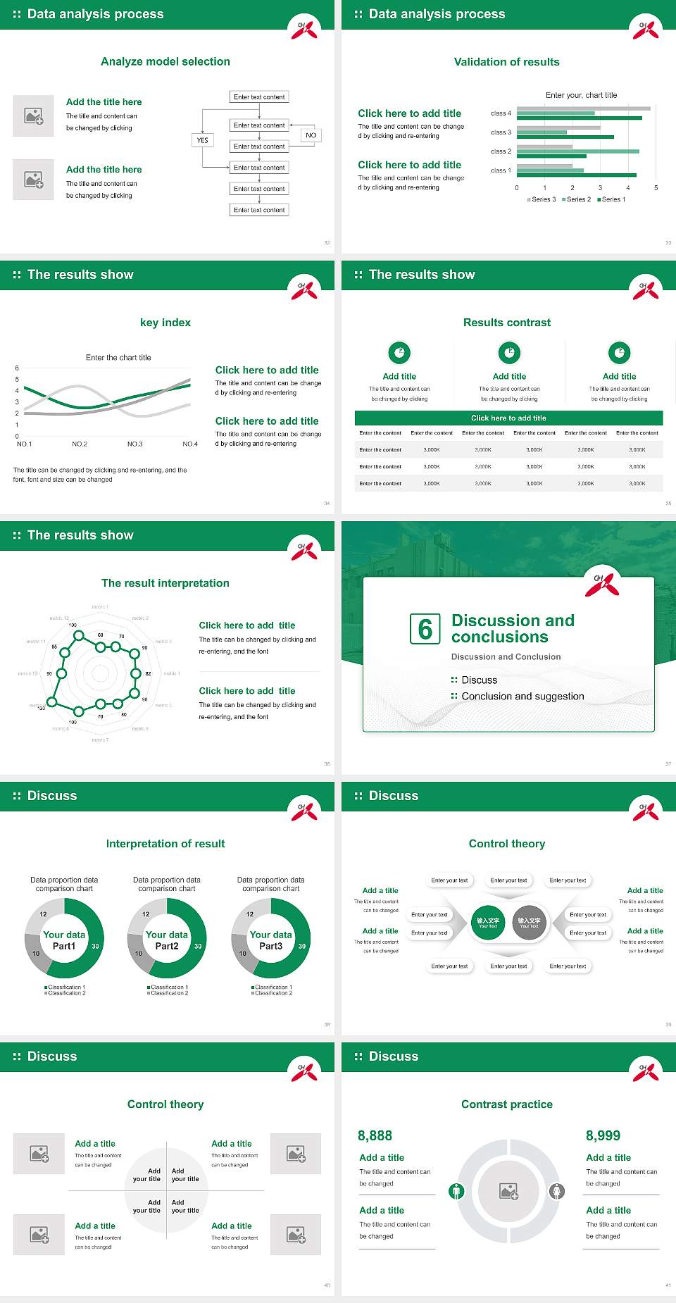 Ohkagakuen University Graduation Thesis Defense PPT Template4:3 ratio PPT effect preview image5