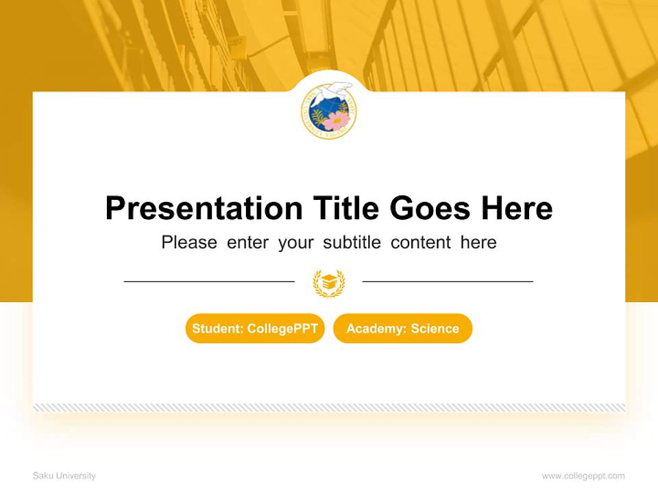 Saku University National Scholarship Defense PPT Template4:3 ratio PPT effect preview image4