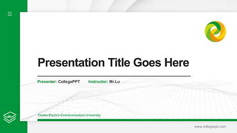 Osaka Electro-Communication University Thesis Proposal/Graduation Defense PPT Template