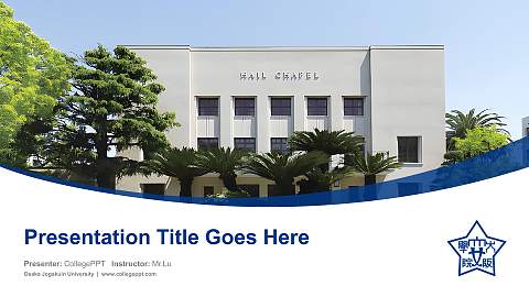 Osaka Jogakuin University Course/Courseware Creation PPT Template