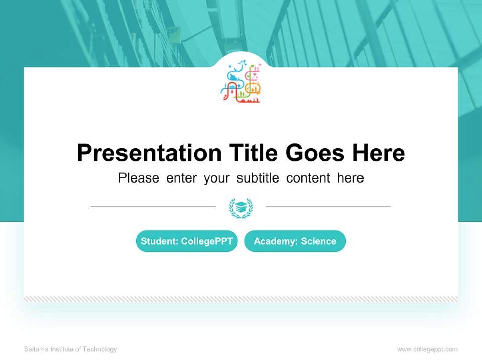 Saitama Institute of Technology National Scholarship Defense PPT Template4:3 ratio PPT effect preview image4