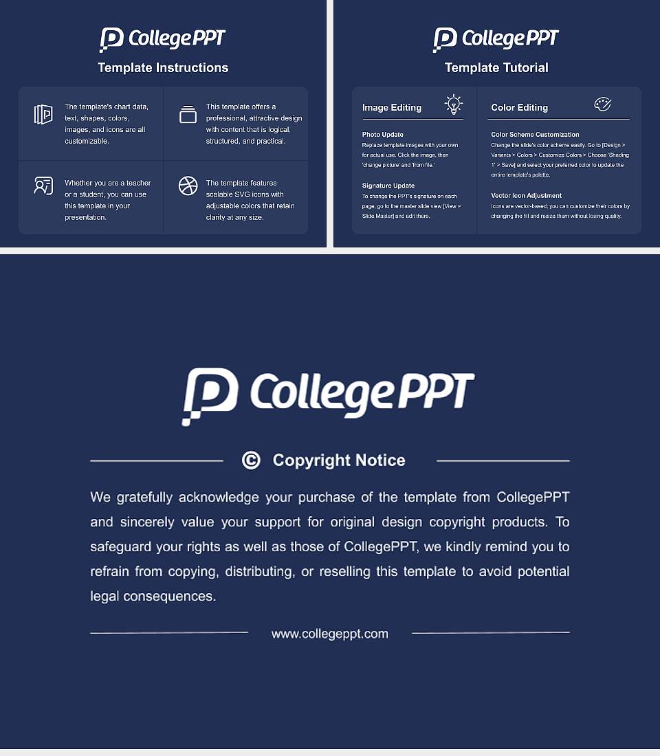 Osaka Seikei University Course/Courseware Creation PPT Template4:3 ratio PPT effect preview image5