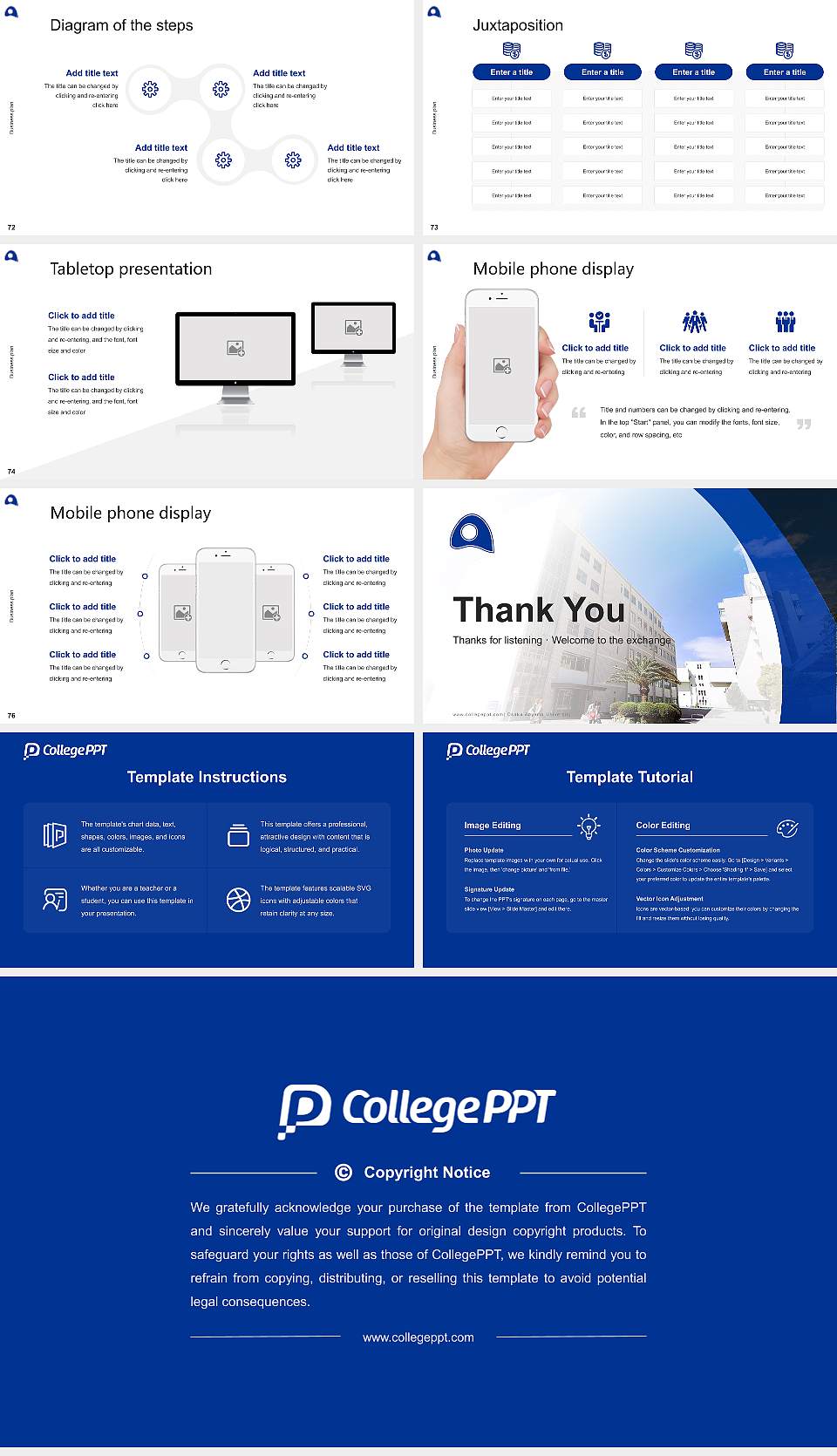 Osaka Aoyama University Competition/Entrepreneurship Contest PPT Template16:9 ratio PPT effect preview image9