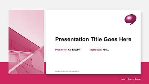 Osaka University of Commerce General PPT Template