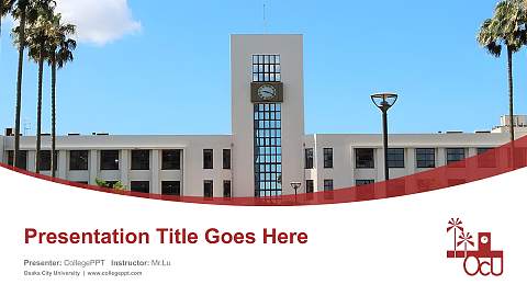 Osaka City University Course/Courseware Creation PPT Template