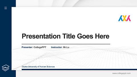 Osaka University of Human Sciences Thesis Proposal/Graduation Defense PPT Template